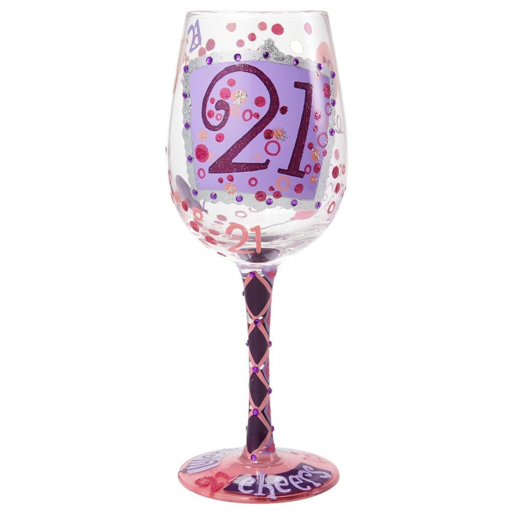 Cheers to 21 Lolita Wine Glass